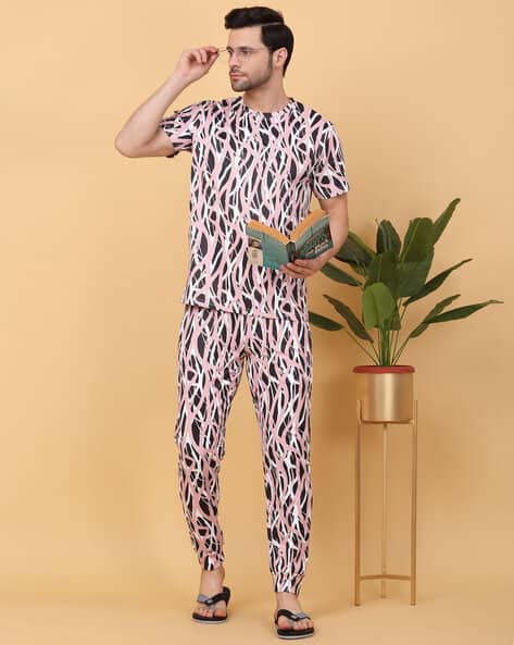 Buy Multicoloured Night&LoungeWearSets for Men by SWEET DREAMS