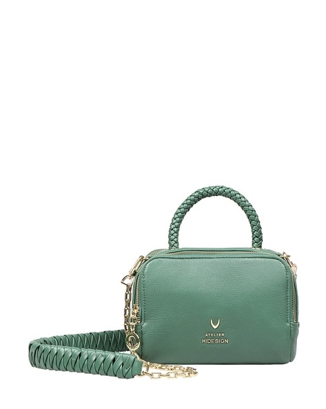 Hidesign green handbag online