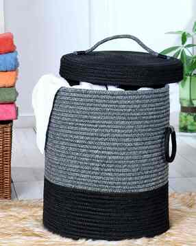 Colourblock Multipurpose Laundry Basket with Lid