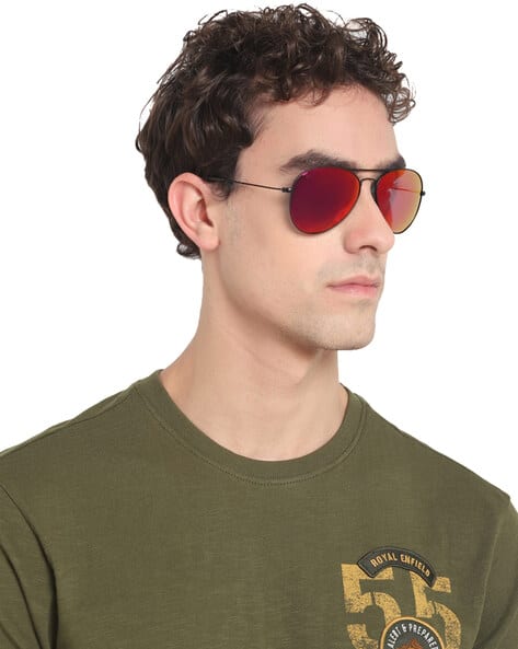 Solid Aviator Sunglasses
