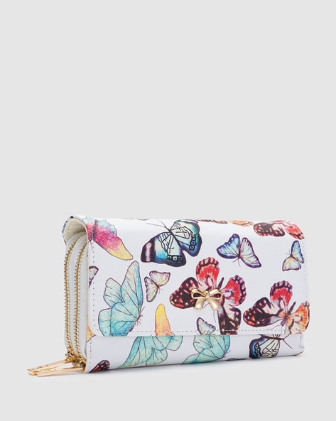 Butterfly Floral Woman wallet, gift for her, store womens wallet, Vegan purse, valentine's gift, Necessary clutch wallet, cute wallet