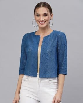 style quotient Lace Open-Front Shrug-picture-14