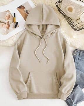 fery london Women Regular Fit Hoodie with Kangaroo-Pocket-picture-12