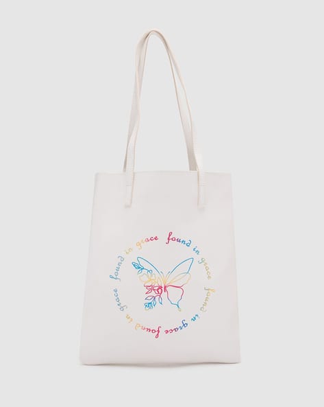 Women Graphic Print Vegan Leather Handheld Bag