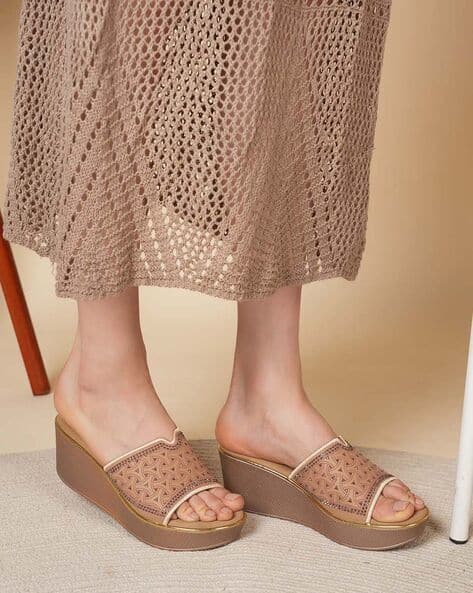 Women Printed Platform Heels