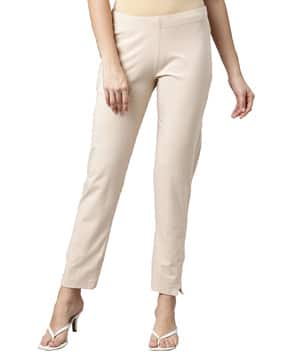 Relaxed Fit Pants with Elasticated Waist-image-18
