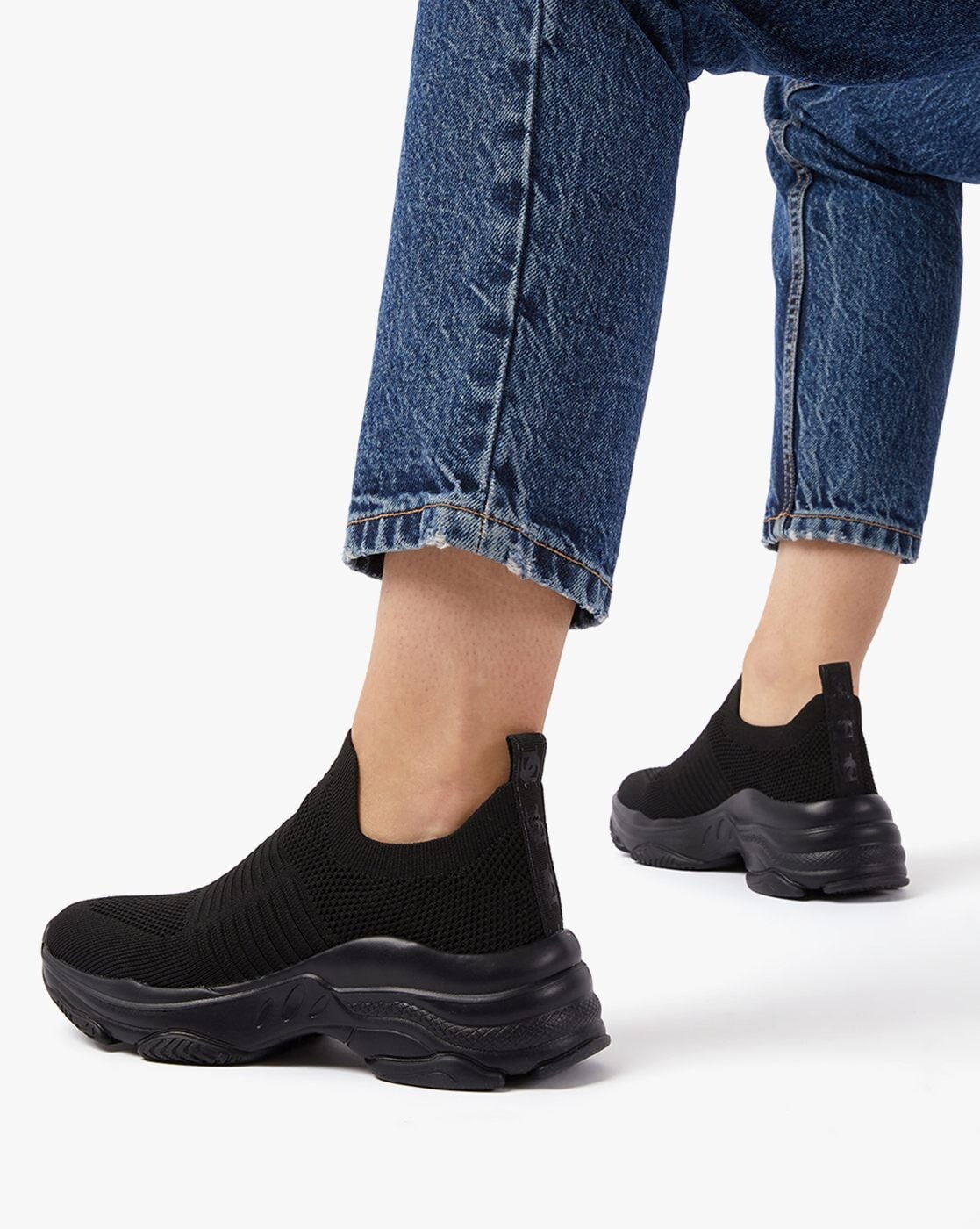 Evoke Chunky Sole Sock Trainers