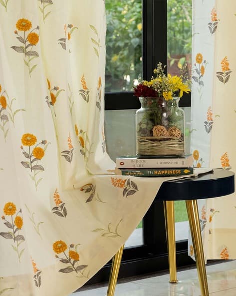 Buy Yellow Curtains Accessories for Home Kitchen by Urban Space Online Ajio