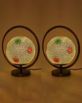 afast Pack of 2 Mosaic Table Lamps-picture-22
