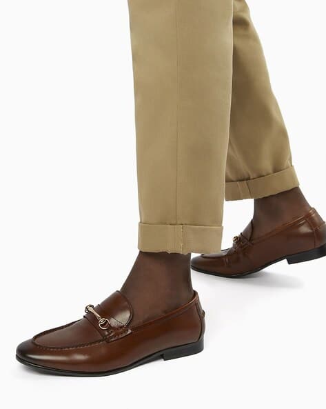 Pony Di Loafers with Metal Accent - Main Image