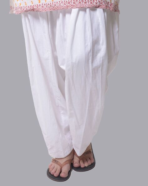 Pack of 2 Women Patiala Pants with Elasticated Waist Price in India