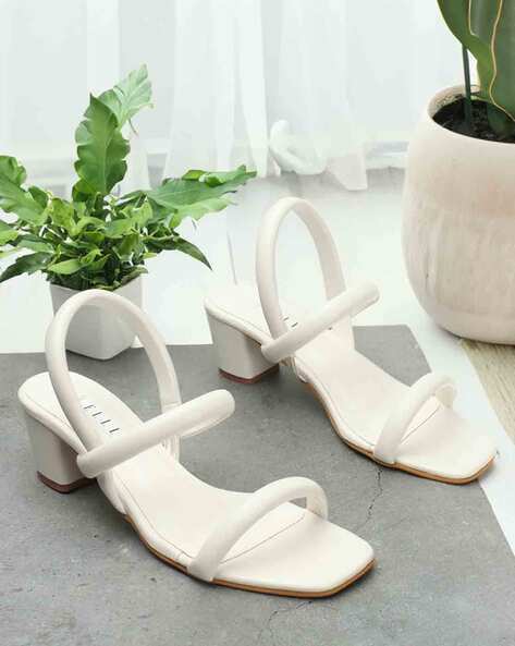 Elle Women Open-Toe Chunky Heeled Sandals