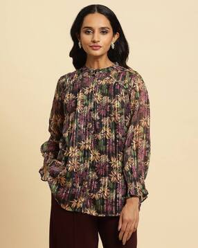 Women Floral Print Regular Fit Top-picture-44