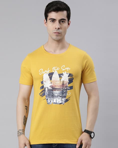 Buy Yellow Tshirts for Men by DIXCY SCOTT ORIGINALS Online