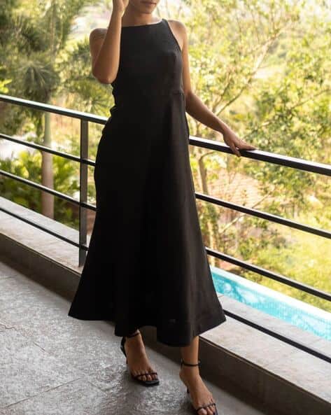 Buy Midnight Black Dresses for Women by Creatures of Habit Online | Ajio.com