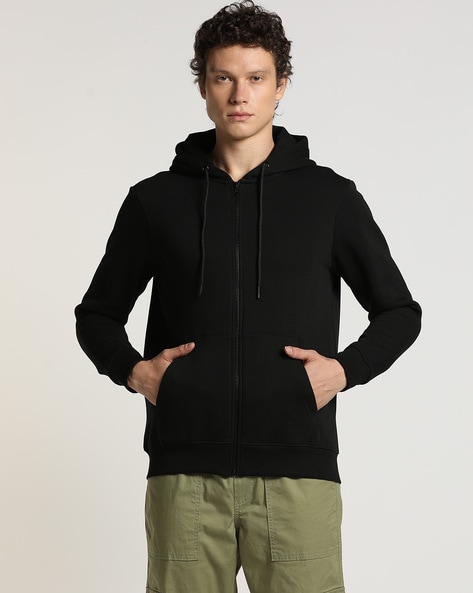 Hooded zip front sweatshirt hotsell