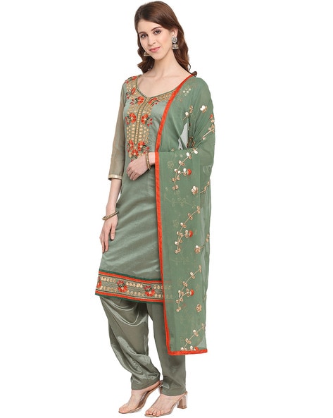 Indian Unstitched Dress Material Price in India