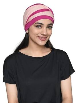 Women Colourblock Head Wrap-image-44
