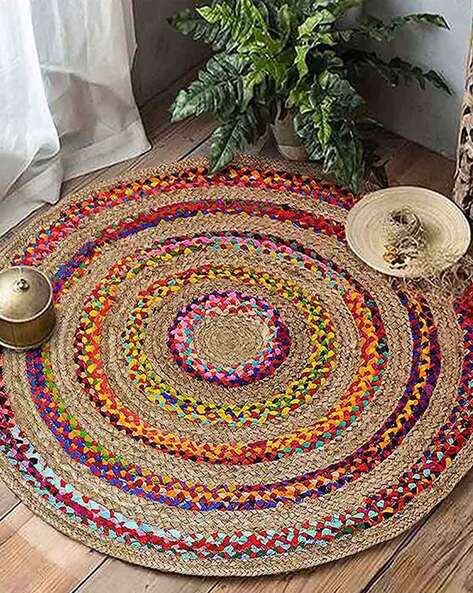 Habere India Hand Woven Jute Carpet & Rugs 4'' x 4''