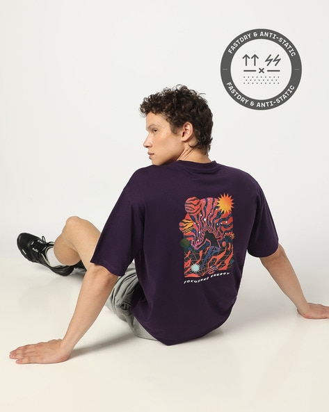 Men Graphic Print Regular Fit Crew-Neck T-Shirt