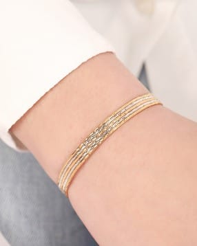 zavya Women Sterling Silver Gold-Plated Symphony Bracelet-picture-38
