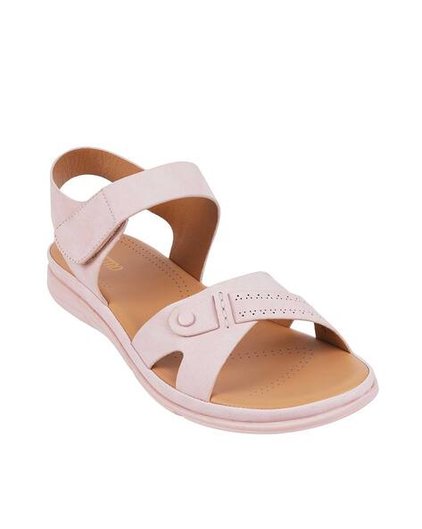 Buy Pink Flat Sandals for Women by Metro Online