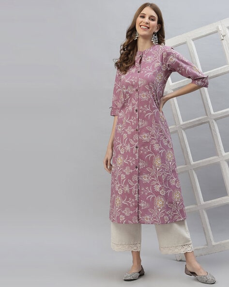 Purple Kurtas for Women by STYLUM Online | Ajio.com
