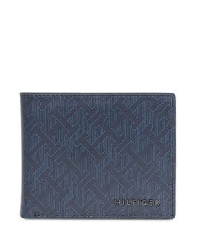 Brand Print Leather Bi-Fold Wallet-image-35