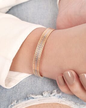 zavya Women Sterling Silver Eternal Sparkle Layered Bracelet-picture-18