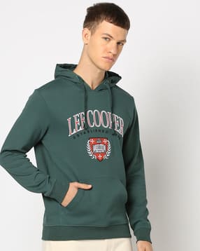 lee cooper Men Logo Embroidered Relaxed Fit Hoodie-picture-49
