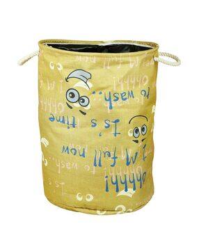 Polyester Slub Printed Laundry Bag