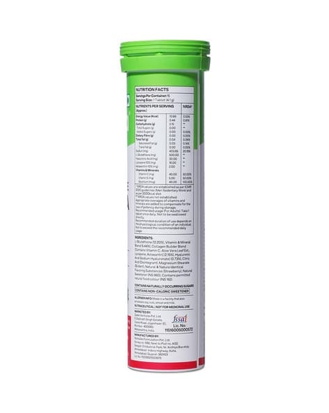 Buy Oziva Bioactive Gluta Fizzy 15 Tabl... Online