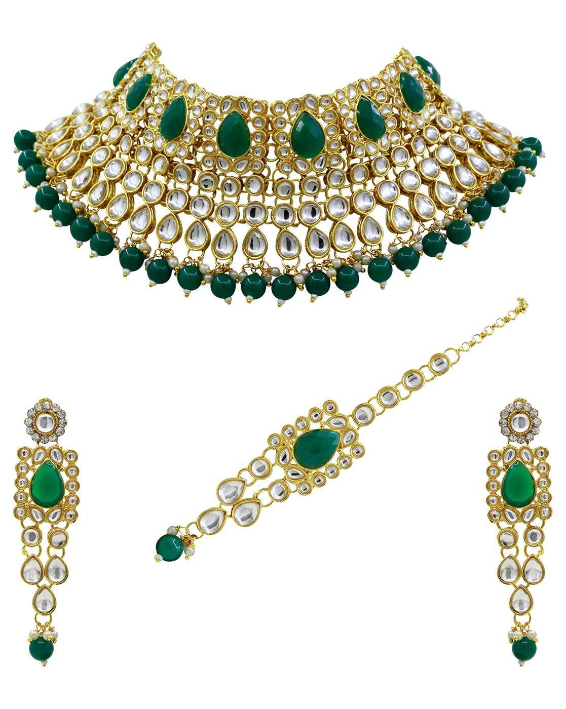 Silver Necklace Bridal Jewellery Sets In Amazon Bridal Necklace