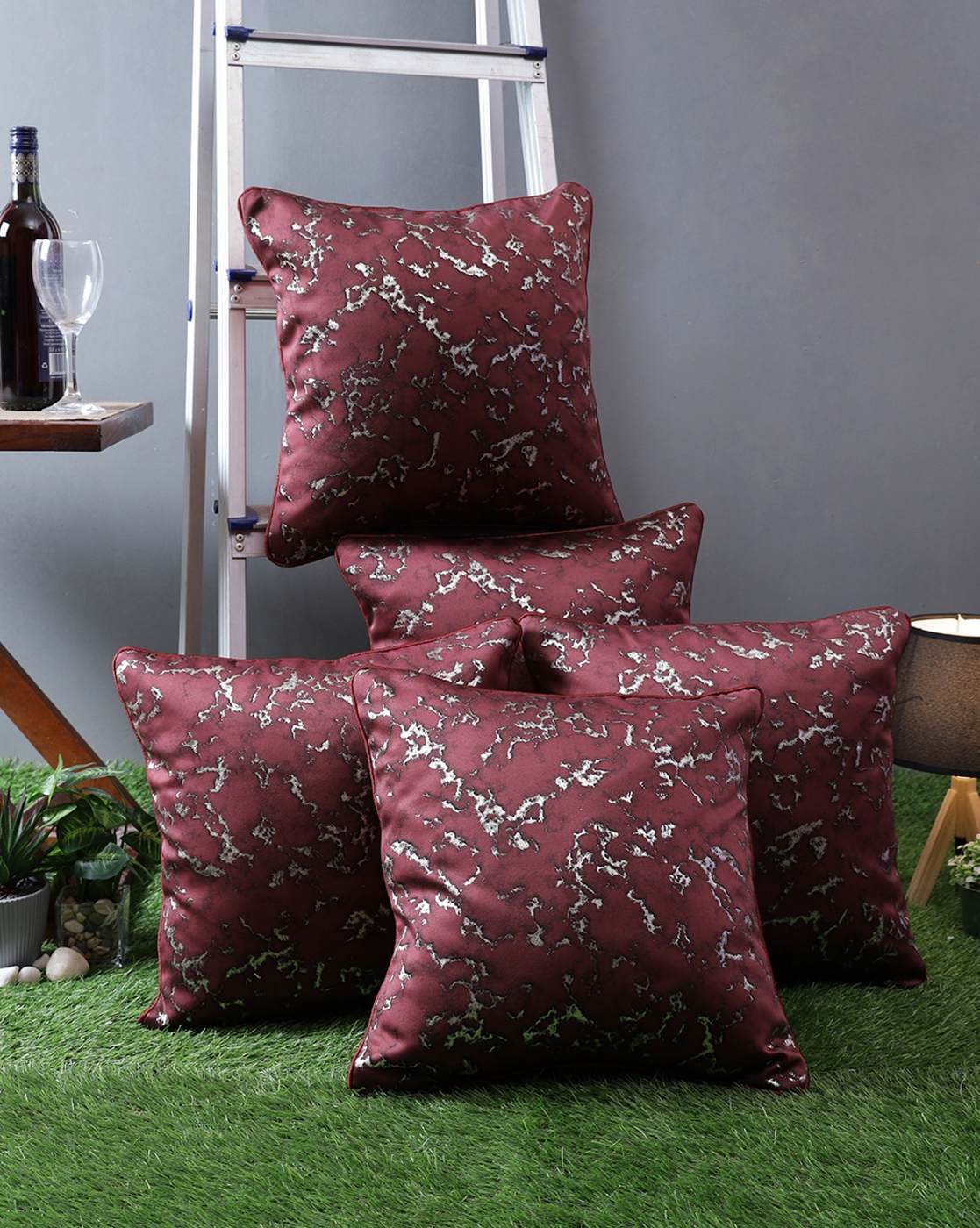 Burgundy pillow covers best sale