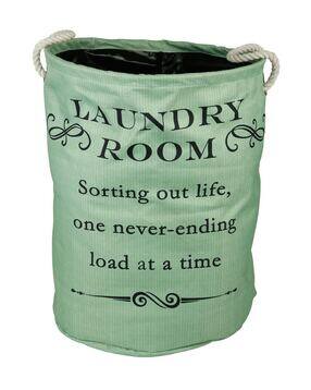 Polyester Slub Printed Laundry Bag- 48 cm x 37 cm