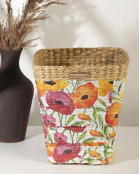 habere india Floral Print Grass Dustbin-picture-12