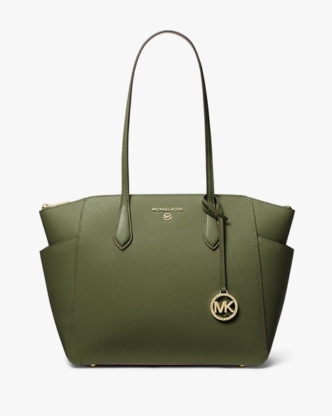 Olive green michael kors bag sale