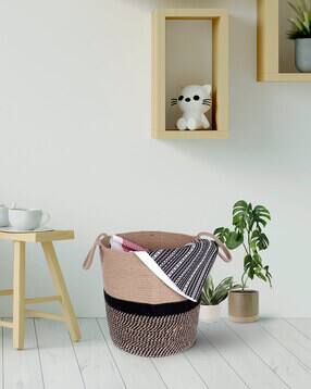 Textured Cotton Basket-image-45