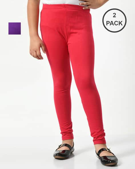 Pack of Girls Leggings with Elasticated Waistband