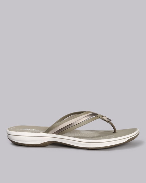 Buy Olive Green Flat Sandals for Women by CLARKS Online Ajio