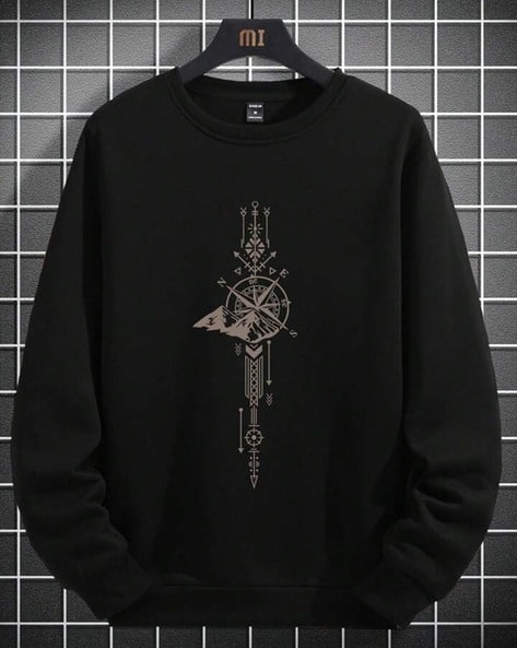 Buy Black Sweatshirt Hoodies for Men by Vooter Online