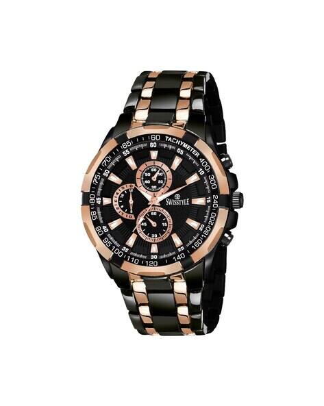 Swisstyle SS-GR6612-CPR-CPR Round Analogue Watch
