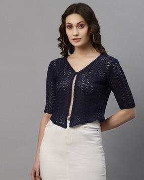 style quotient Solid Short Shrug-picture-13