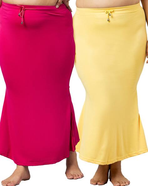 Zerokaata Women Pack of 2 Saree Shapewear with Tie-Up
