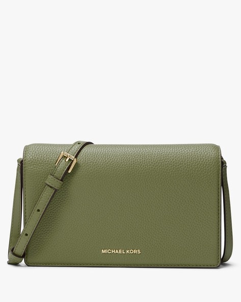 Large Saffiano Leather Dome Crossbody Bag by on sale MICHAEL Michael Kors - OLIVE