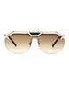 Lunettes De Soleil Aviateur Hublot Titane Argent/Or Rose - Occasion Très Bon État