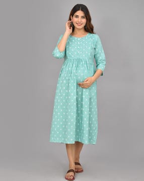 Floral Embroidered Fit & Flare Dress-image-26