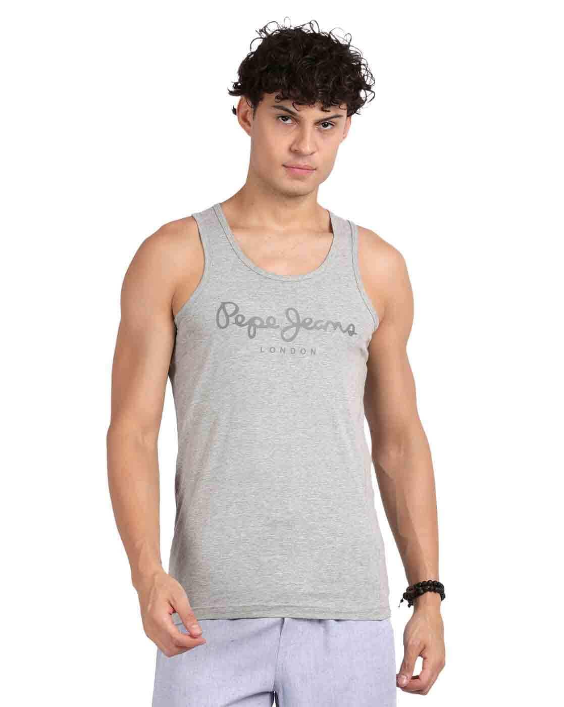 Buy Grey melange Vests for Men by PEPE JEANS Online | Ajio.com