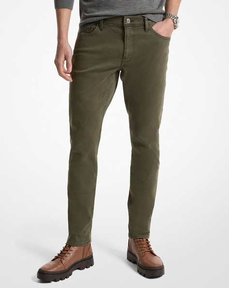 Michael kors jeans mens olive hotsell