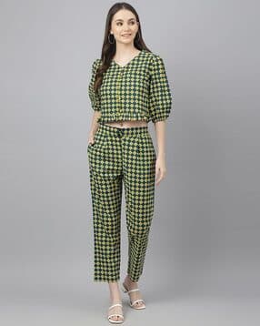 jaipurattire Geometric Print Pant-Suit Set-picture-19